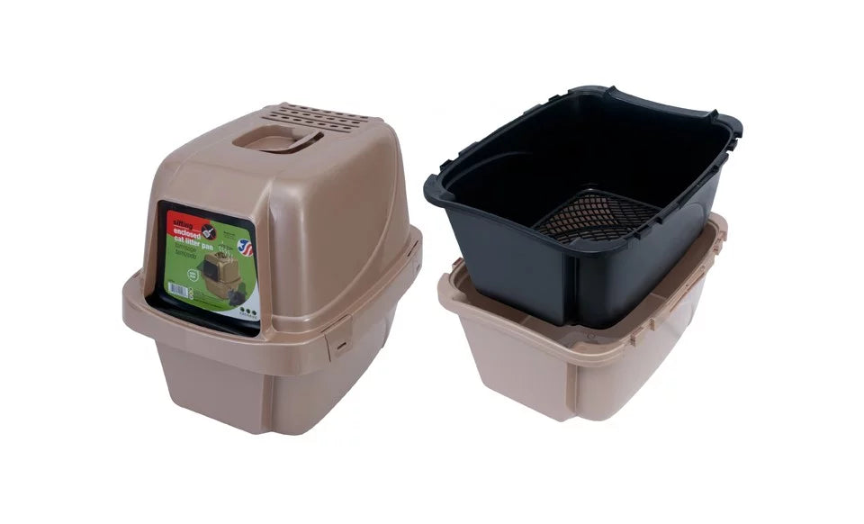 Large Enclosed Cat Litter Box V8395