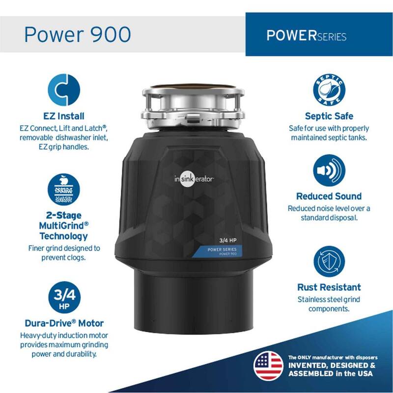 3/4 HP Continuous Feed Garbage Disposal Z697