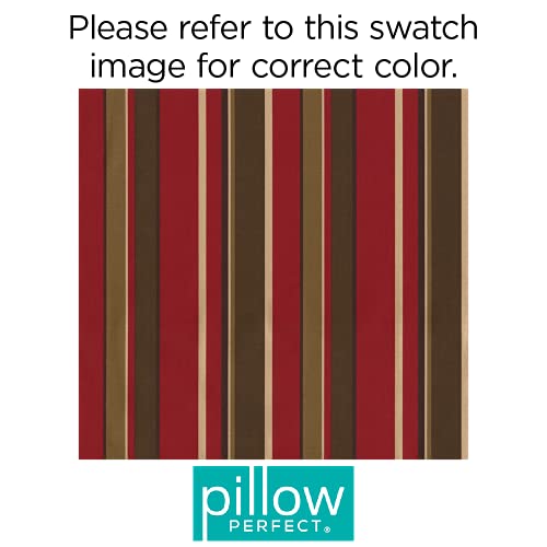 Stripe Indoor/Outdoor Tufted Chair Seat Cushion with Ties, 2 Count D8987