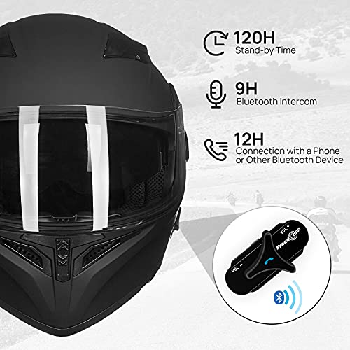 Bluetooth Modular Flip up Full Face Motorcycle Helmet with Dual Visor W20919