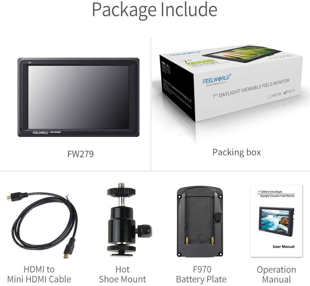 7 Inch Full HD IPS On Camera Field Monitor 4K HDMI A76315
