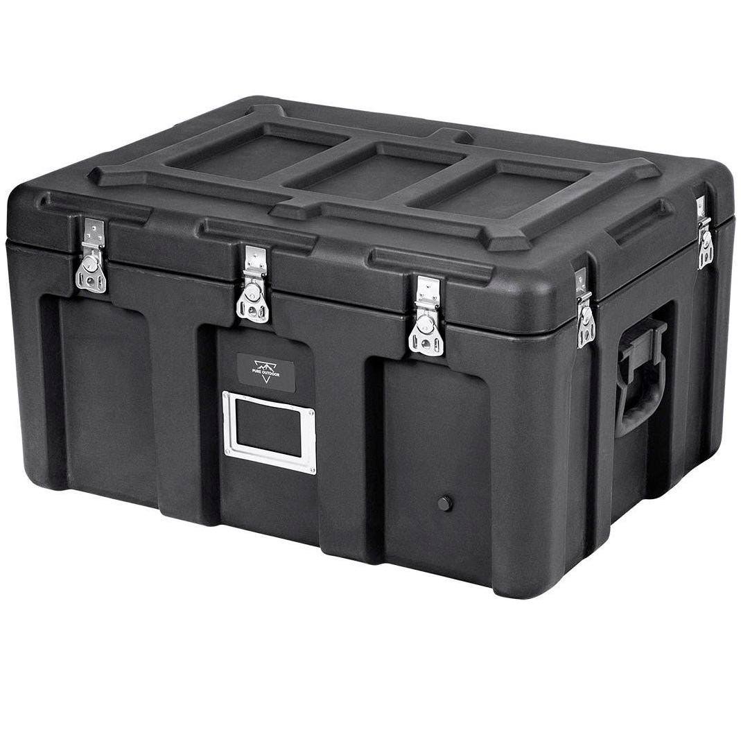 Black Rotomolded Weatherproof Case with Customizable Foam V83914