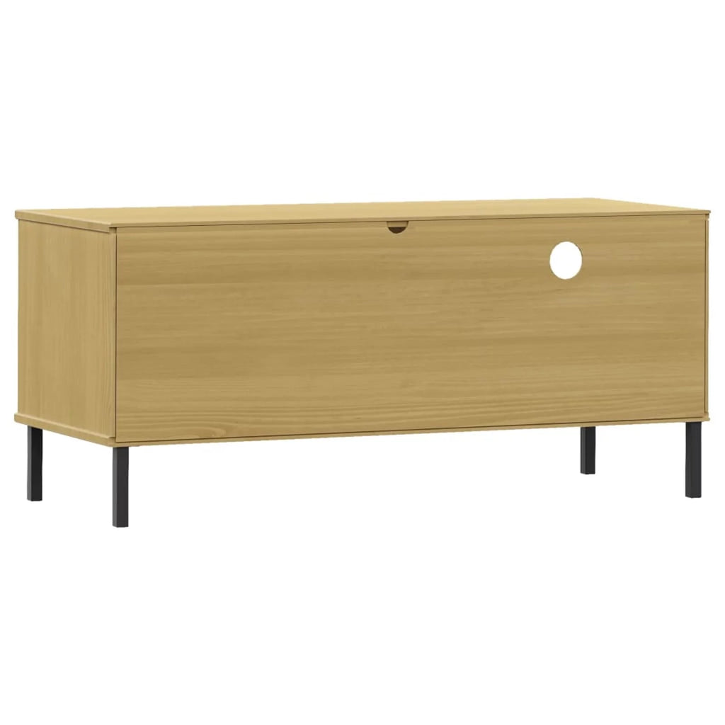 Pine Wood TV Cabinet with Storage Drawer, Door and Shelf F891725