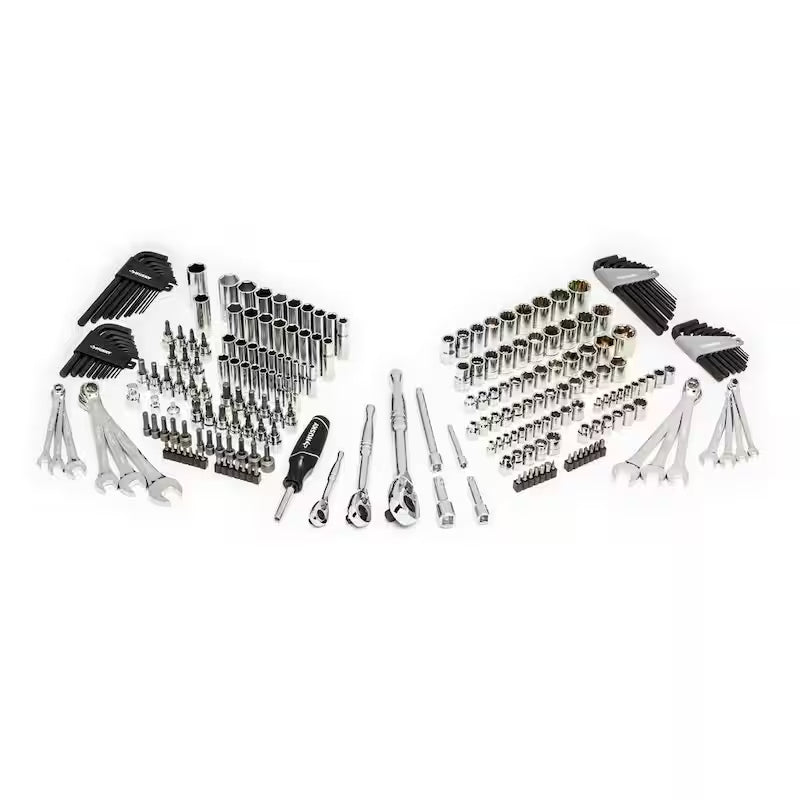 1/4 in., 3/8 in. and 1/2 in. 72-Tooth Ratchet Mechanics Tool Set (244-Piece) W16556