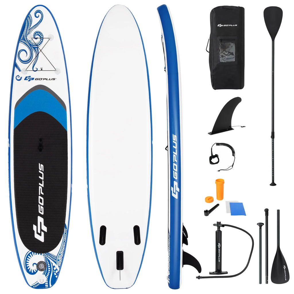 11' Inflatable Stand Up Paddle Board Blue E698