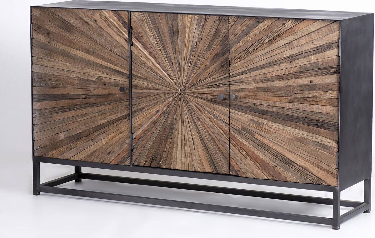 Reclaimed Wood 3 Door Accent Cabinet N4990