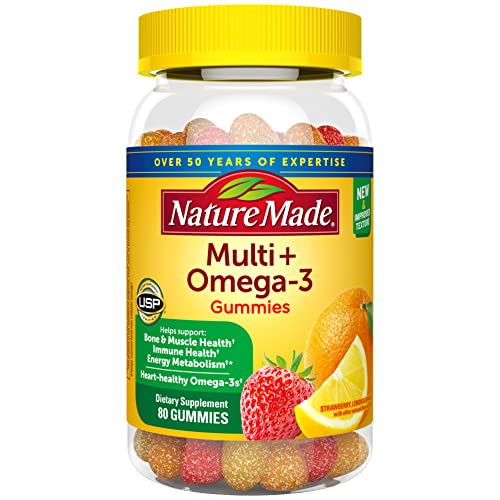 80 Gummy Multivitamin and Omega-3 Dietary Supplement O316364