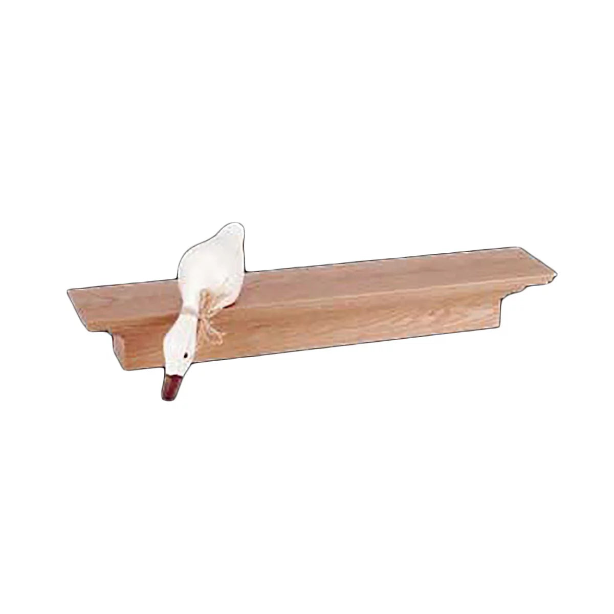 Natural Oak Wall Mounted Bathroom Shelf 30 in. Q403