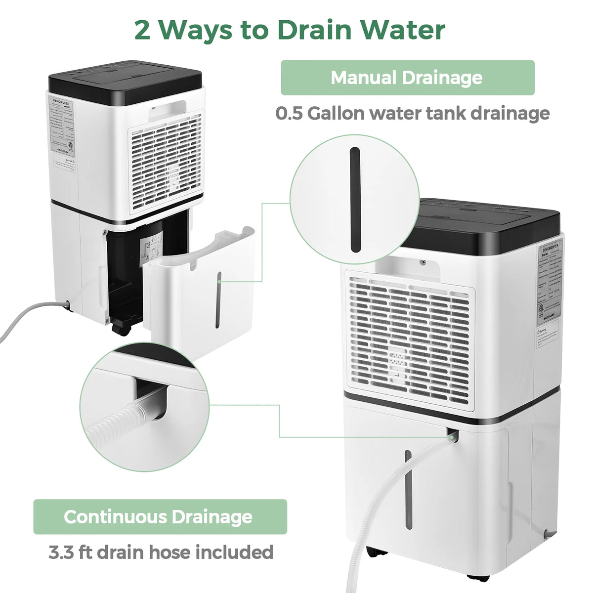 24 Pints Portable Dehumidifier Z718587