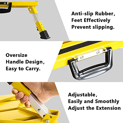 Portable Foldable Anti-Slip Aluminum RV Steps with Handles N470