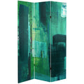 6 ft. Tall Double Sided Undersea Canvas Room Divider N915