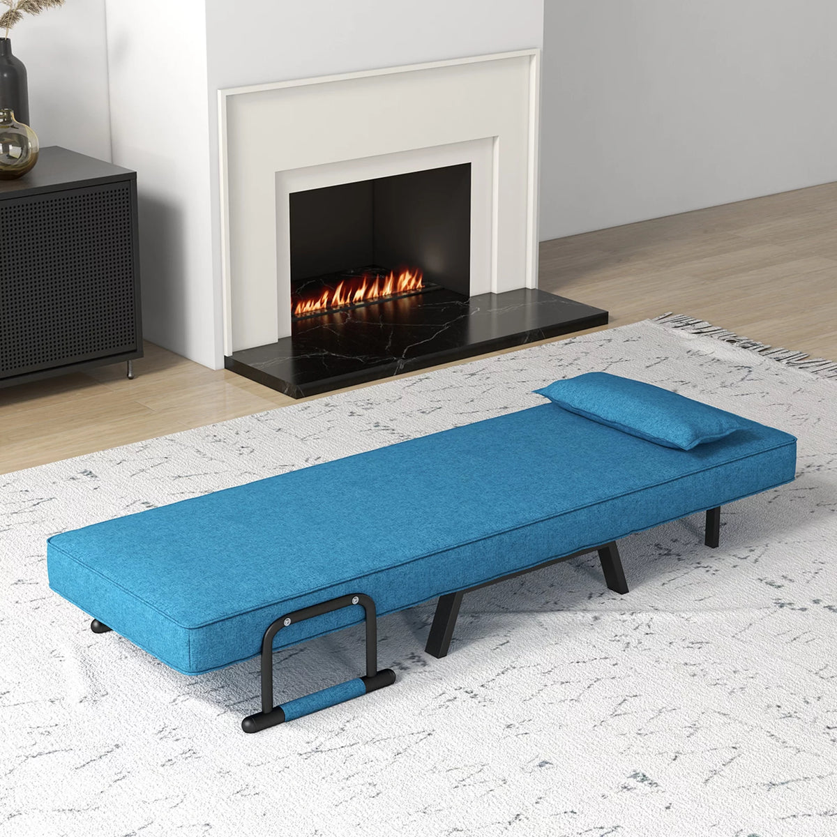 Gray Convertible Sleeper Bed Armchair K191