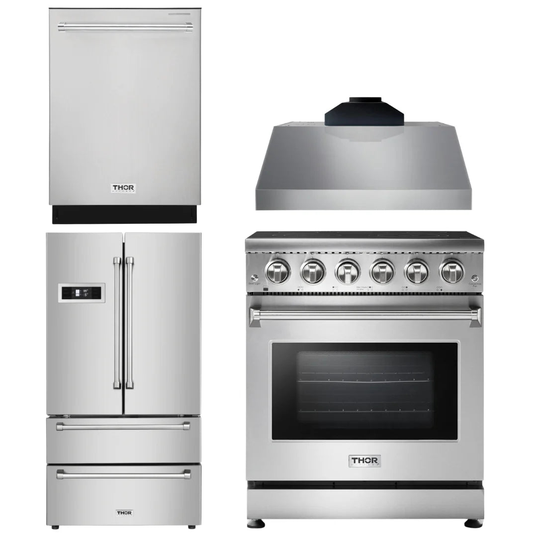 30 Electric Range, Range Hood, Refrigerator, Dishwasher W679