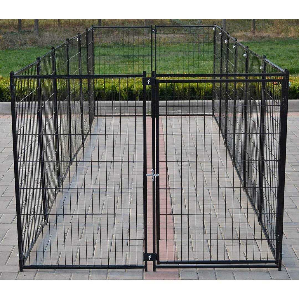 9 x 9 x 3.93 ft Modular Dog Exercise Fence R993
