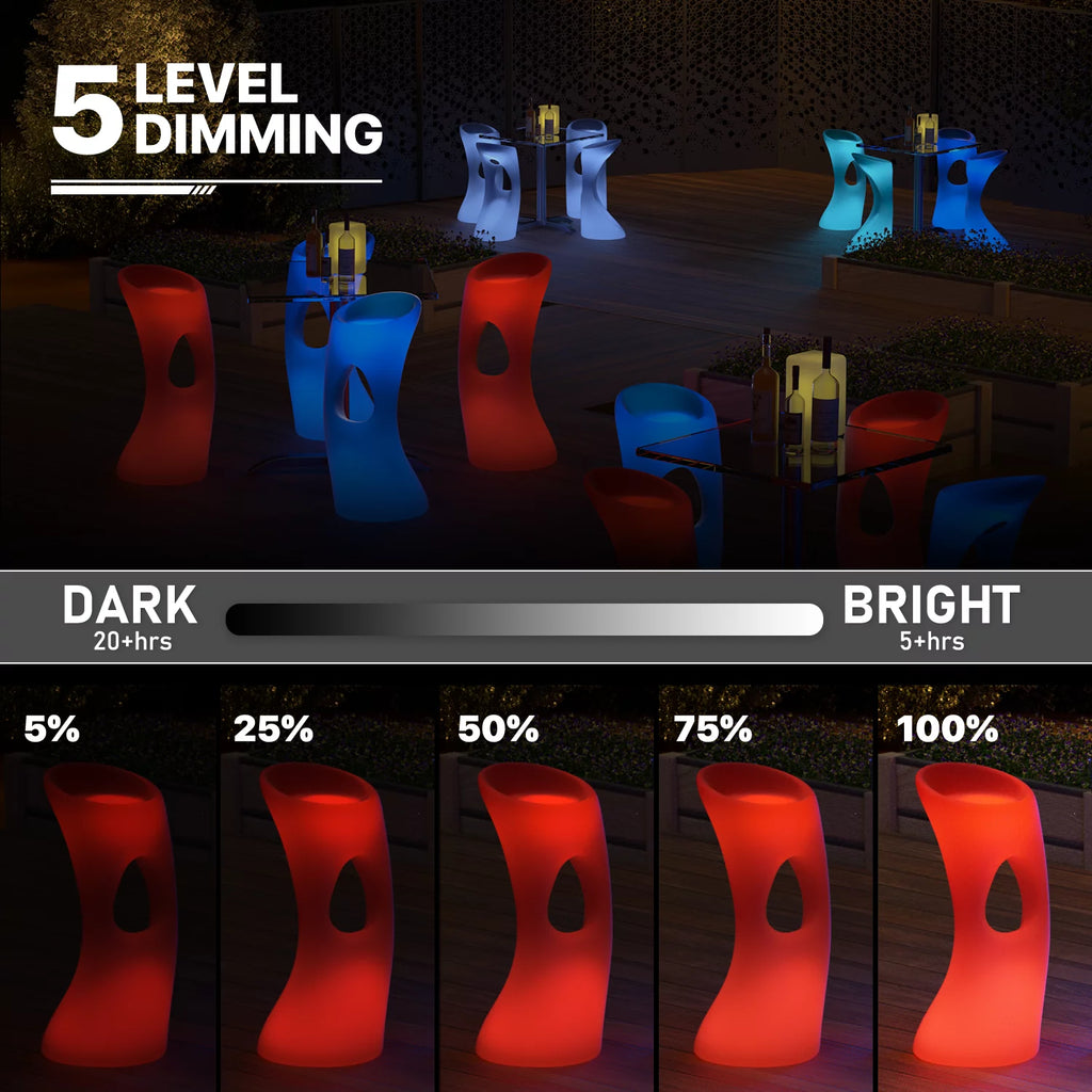 32-inch RGB LED Bar Stool with Remote U382