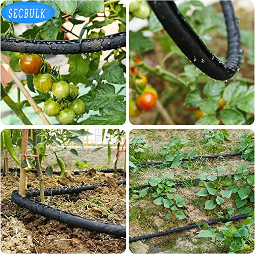 Flat Soaker Hose 75 ft Dual-layer Leak-free S377673