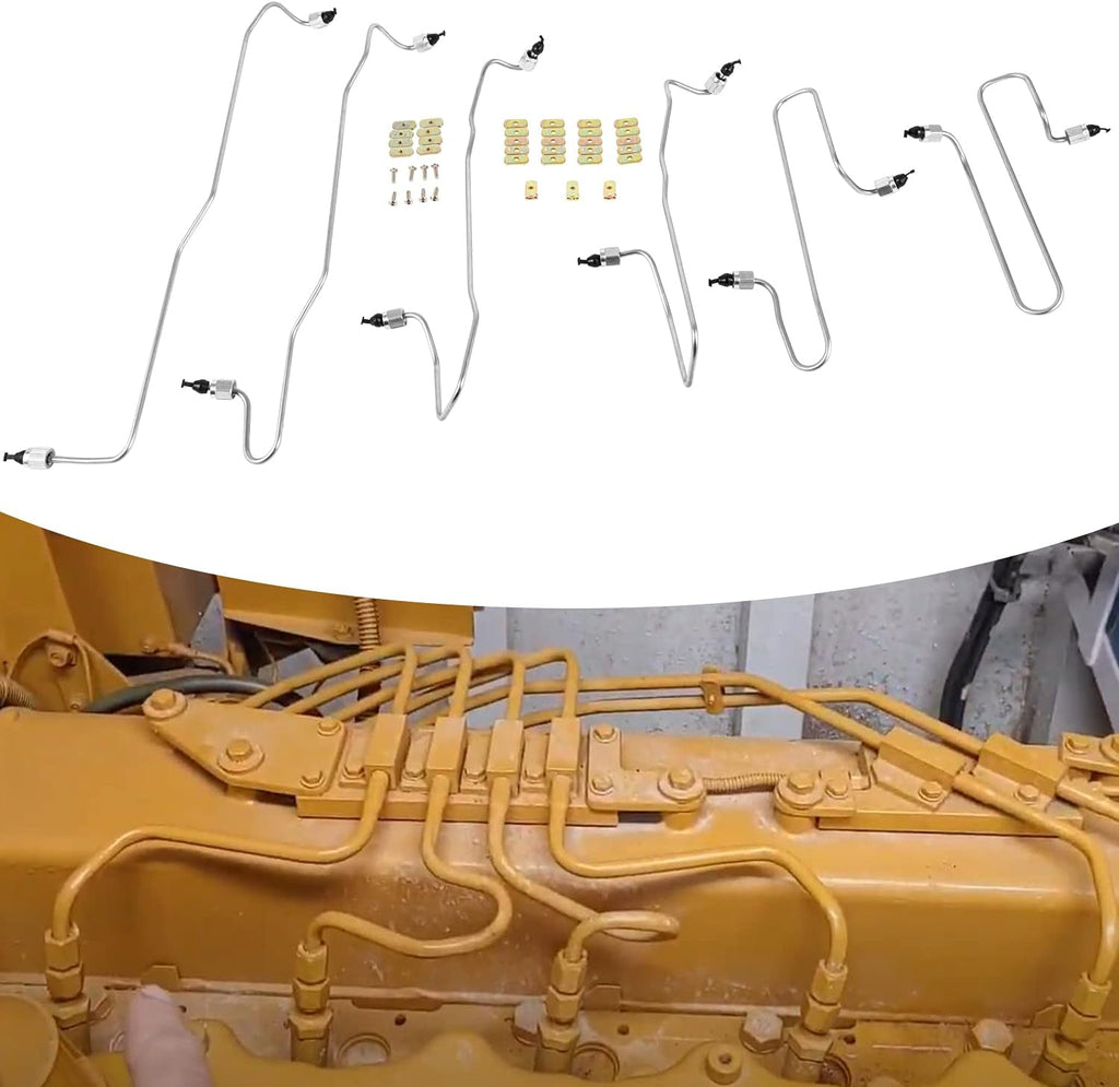 Injection Line Kit 6 pcs with Clamps T802