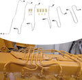 Injection Line Kit 6 pcs with Clamps T802