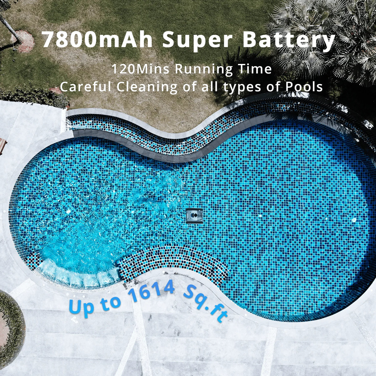 Cordless Robotic Pool Cleaner P9164