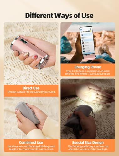 5000mAh Rechargeable Hand Warmer Power Bank Y29974