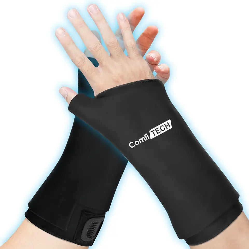 Wrist Ice Pack Wrap with Extended Coverage, Medium, Two Packs U564