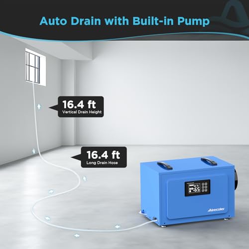 125 Pints Commercial Dehumidifier with Drain Hose B830850