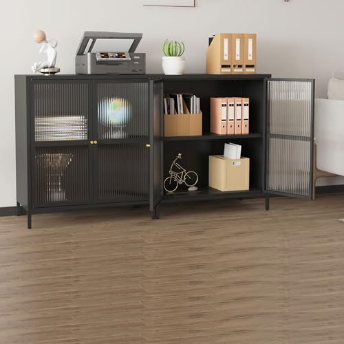 Black 2 Door Metal Storage Cabinet N542580