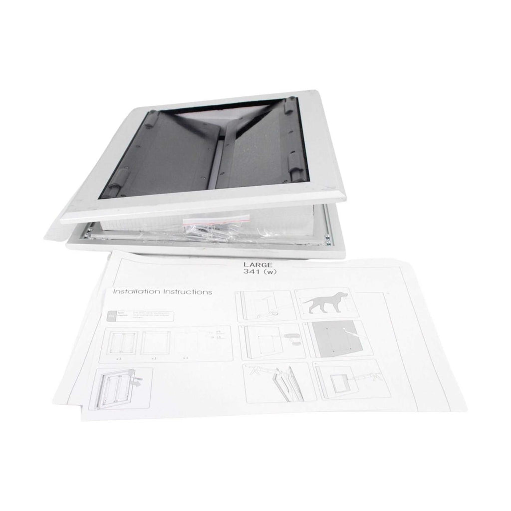 Aluminum Pet Door with Double Panels T428691