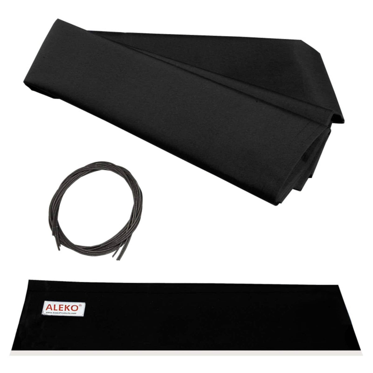 10 x 8 ft. Retractable Awning Fabric Replacement Black F421