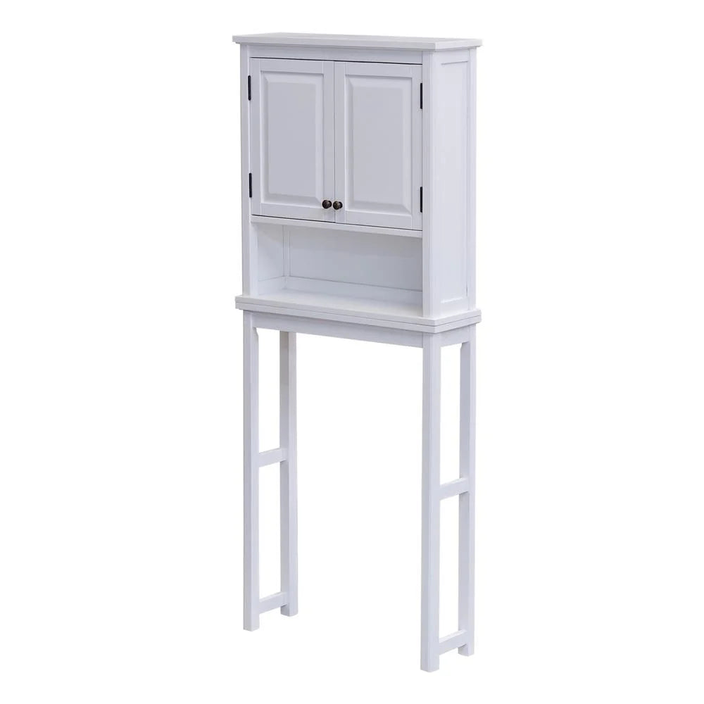 Over the Toilet Storage with Upper Cabinet and Open Shelf V58180