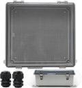 IP67 Waterproof Plastic Electrical Box with Clear Cover 13×13×5.1 inch Pack of 2 C351453