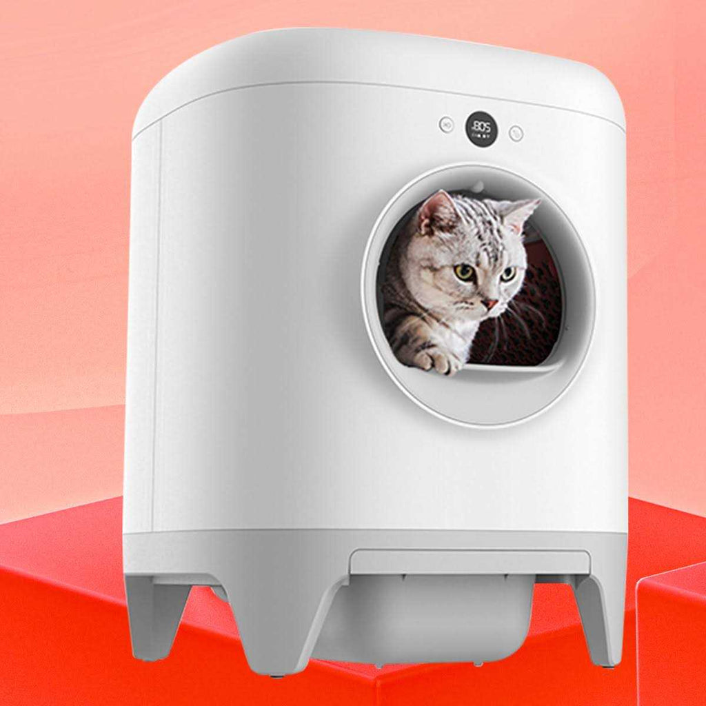 Self-Cleaning Wifi Enabled Automatic Cat Litter Box with Litter Mat V75295