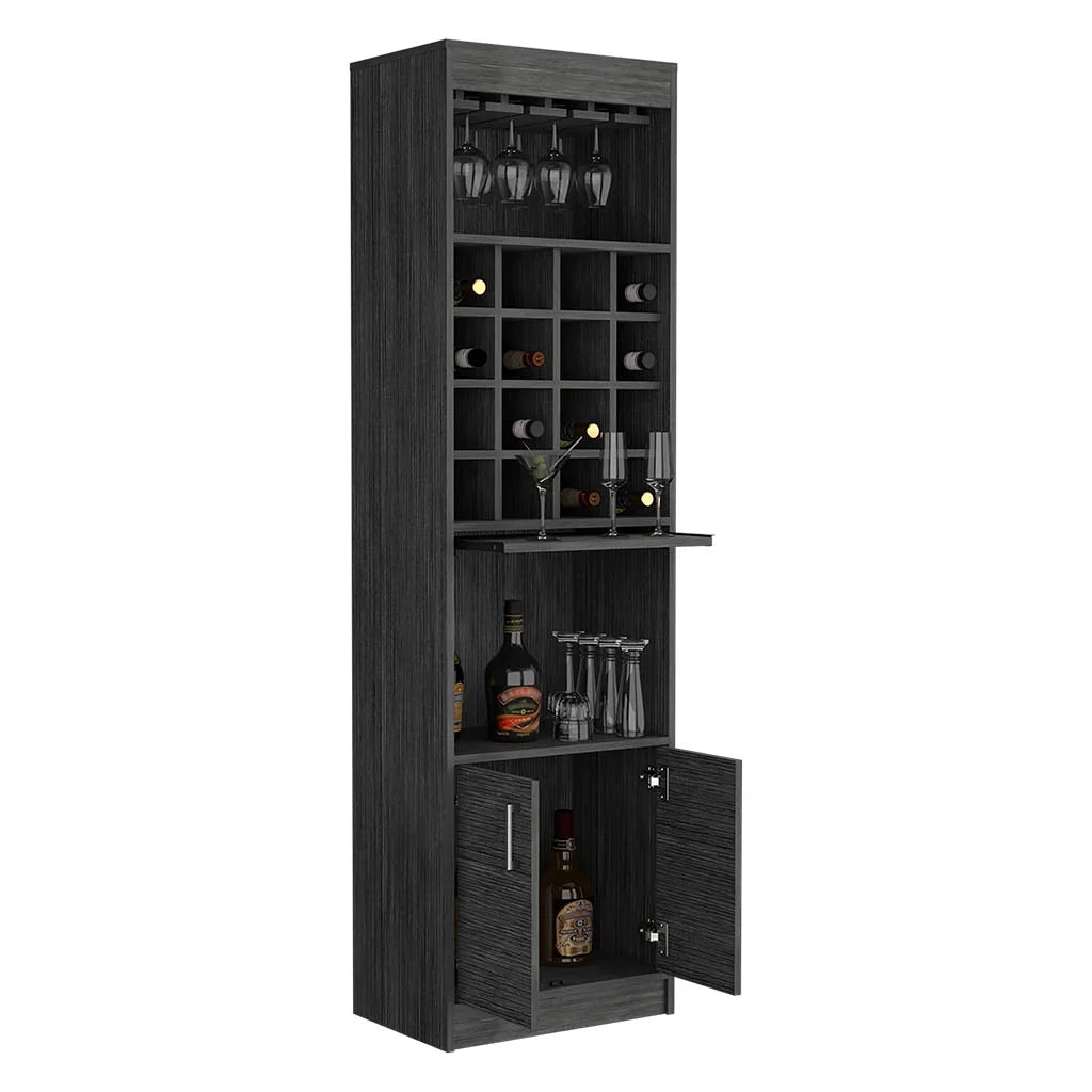 Smokey Oak Bar Cabinet B9061