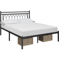 Queen Size Black Metal Platform Bed V717