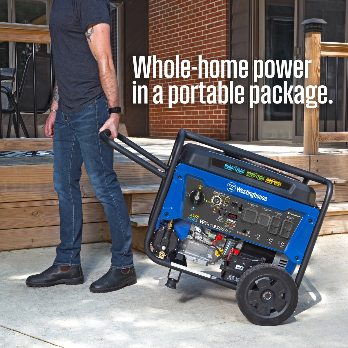 12,500 Peak Watt Dual Fuel Portable Generator P55014