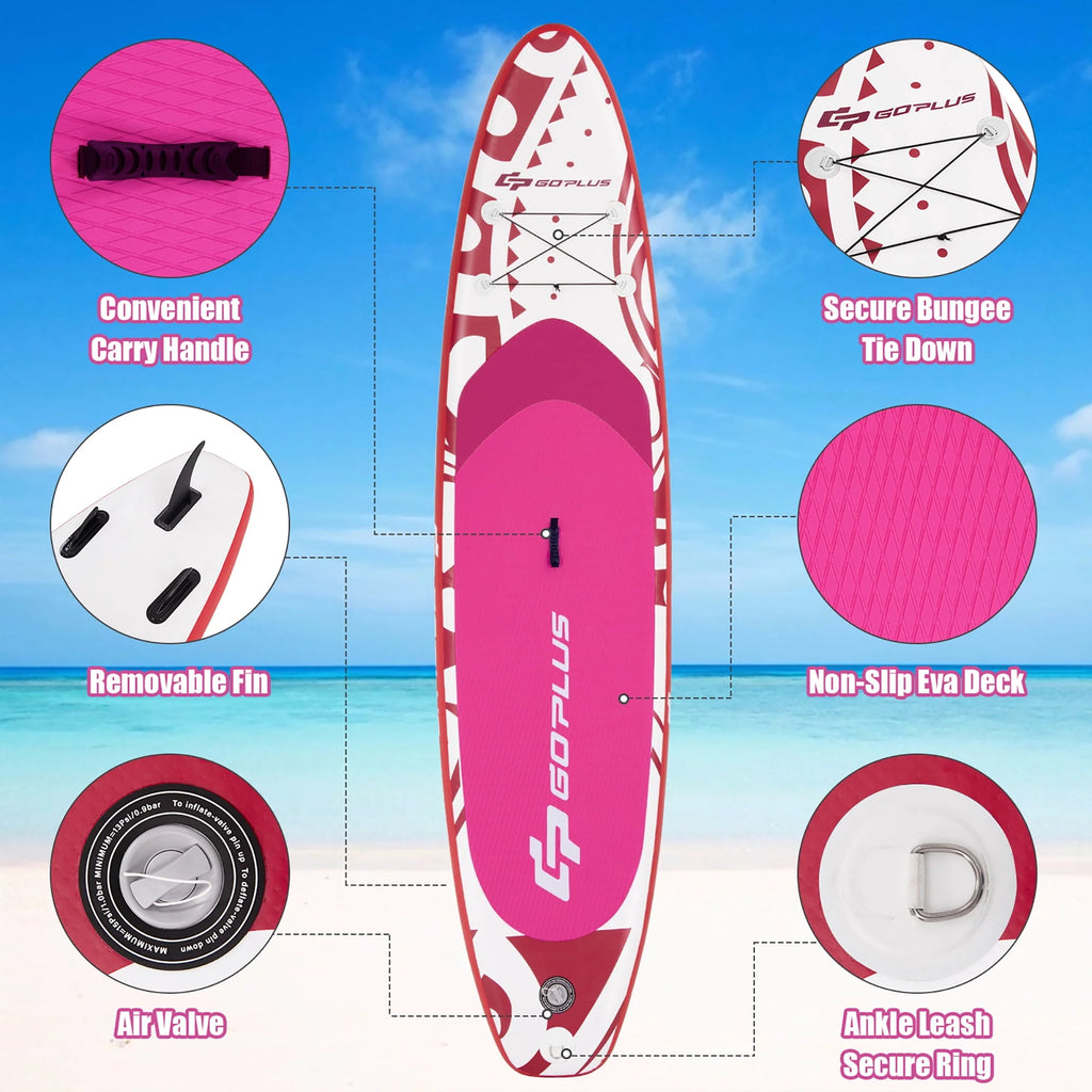 11' Inflatable Stand Up Paddle Board Blue E698