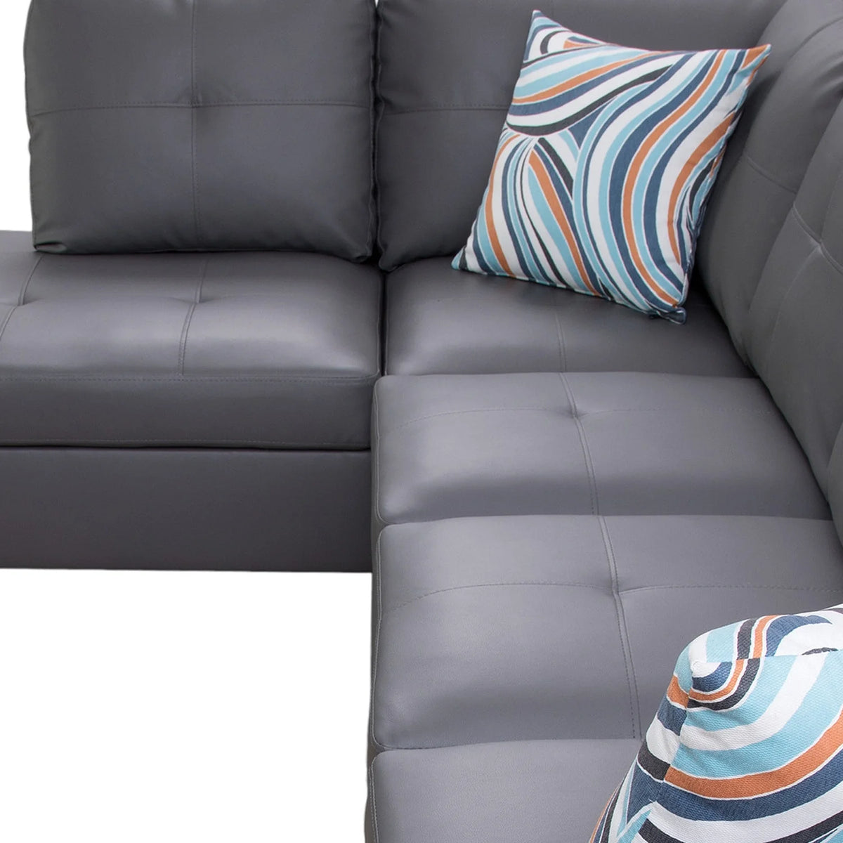 L-Shaped 3-Piece Sectional Sofa Couch Z179