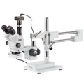7X-45X Simul-Focal Stereo Zoom Microscope on Boom Stand Q4158