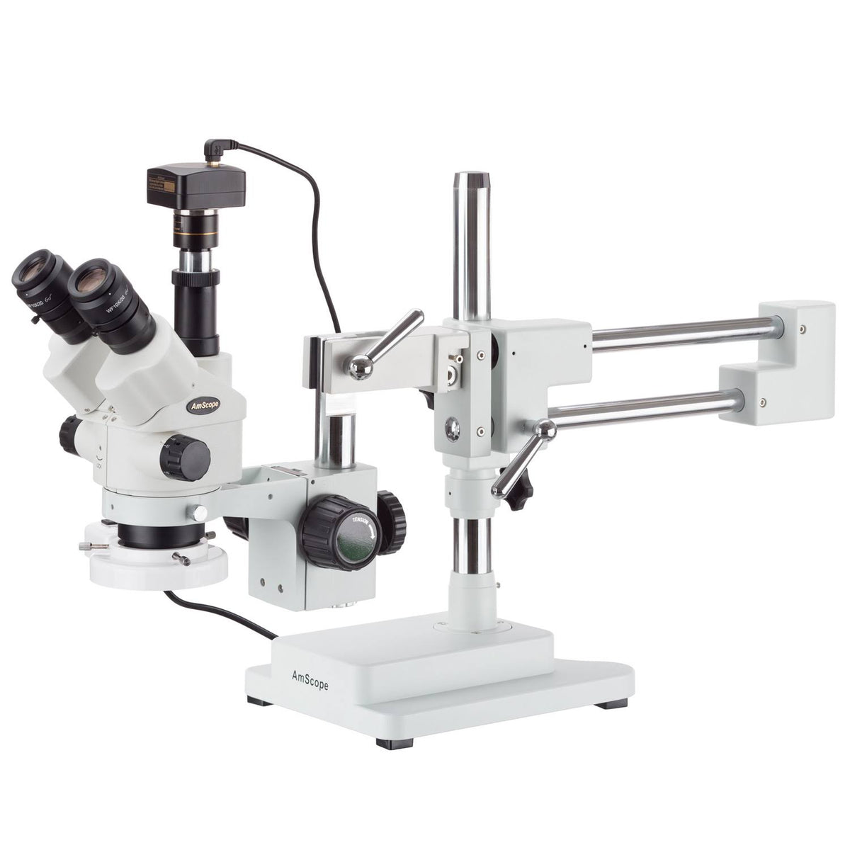 7X-45X Simul-Focal Stereo Zoom Microscope on Boom Stand Q4158