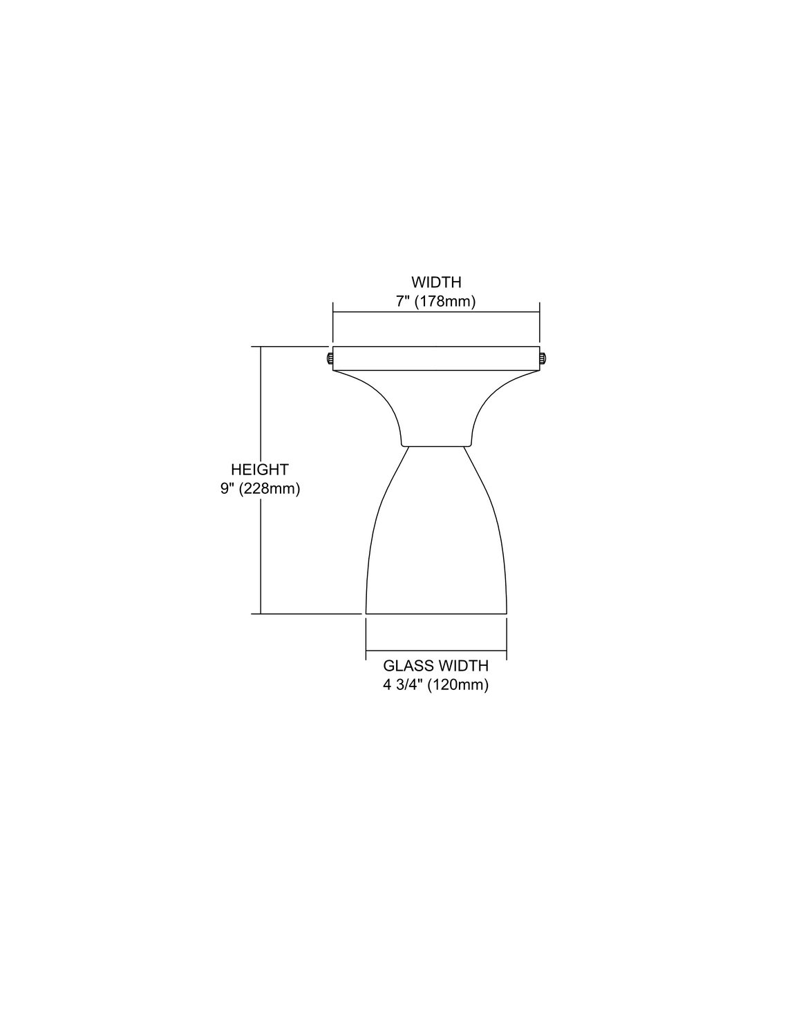1-Light Semi-Flush Dark Rust Candy Glass O5870