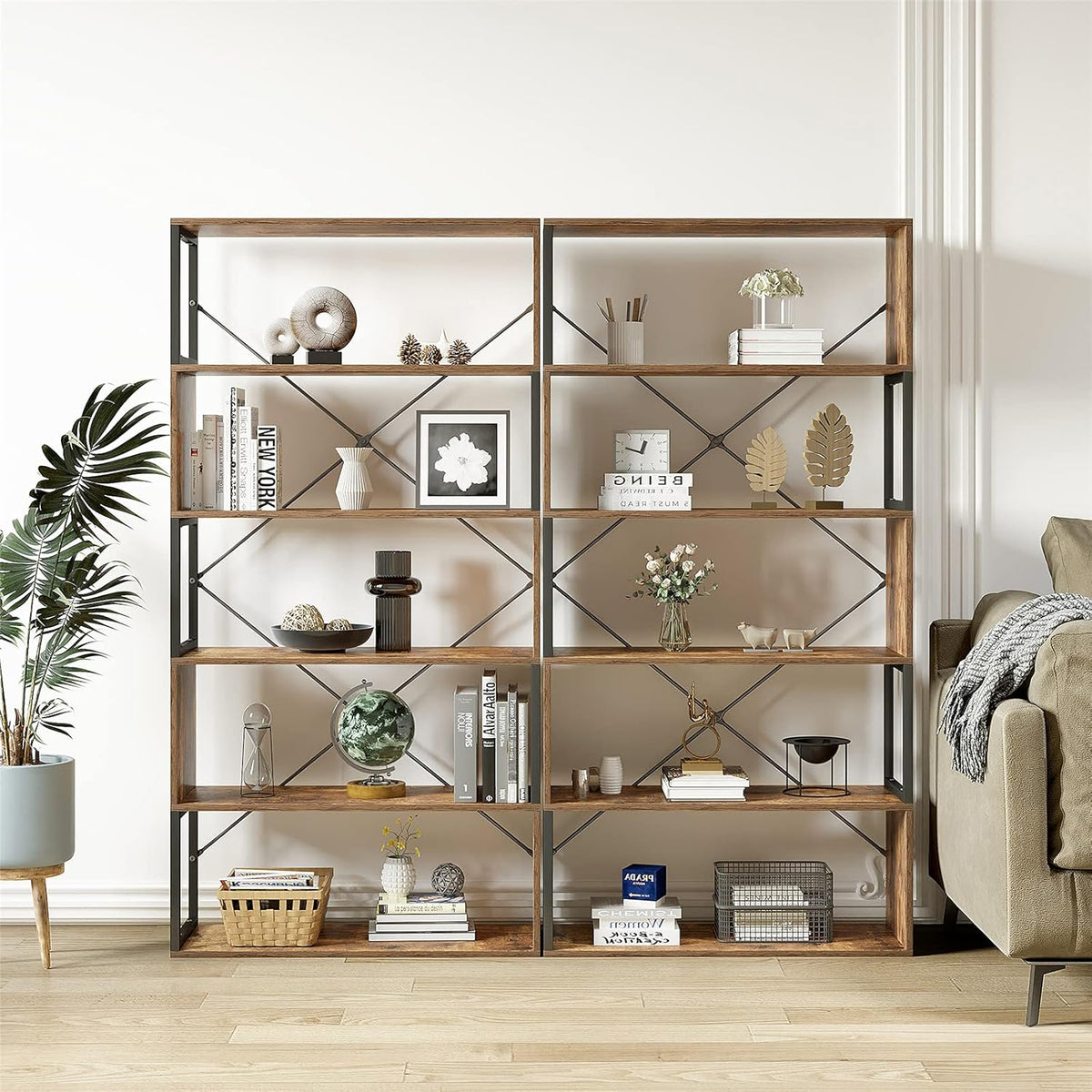 5-Tier Bookshelf Storage Rack Q783298