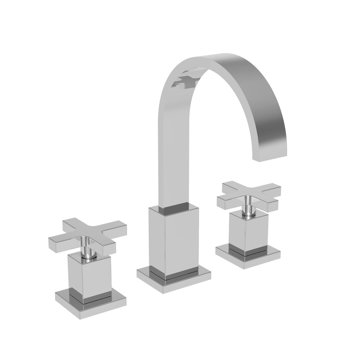 Gloss Black Widespread Lavatory Faucet T7546
