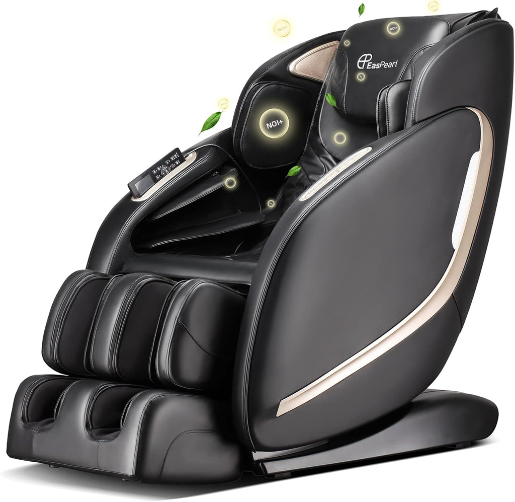 Black Full Body Zero Gravity Heated Shiatsu Massage Chair U958