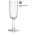 Flute Glass White Nonslip Base Pack of 4 T68496