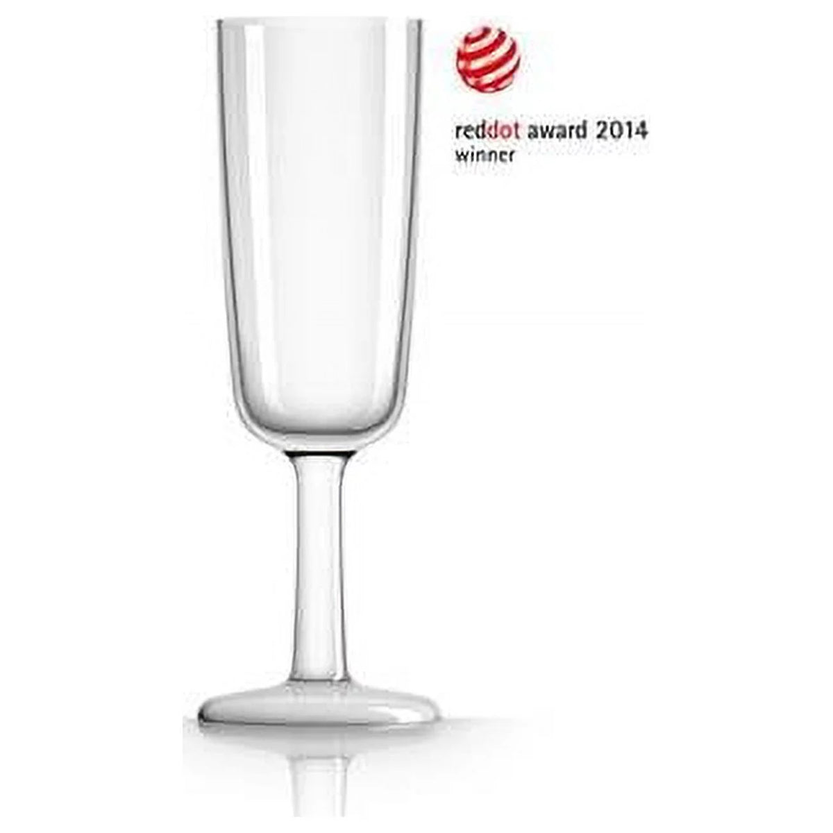 Flute Glass White Nonslip Base Pack of 4 T68496