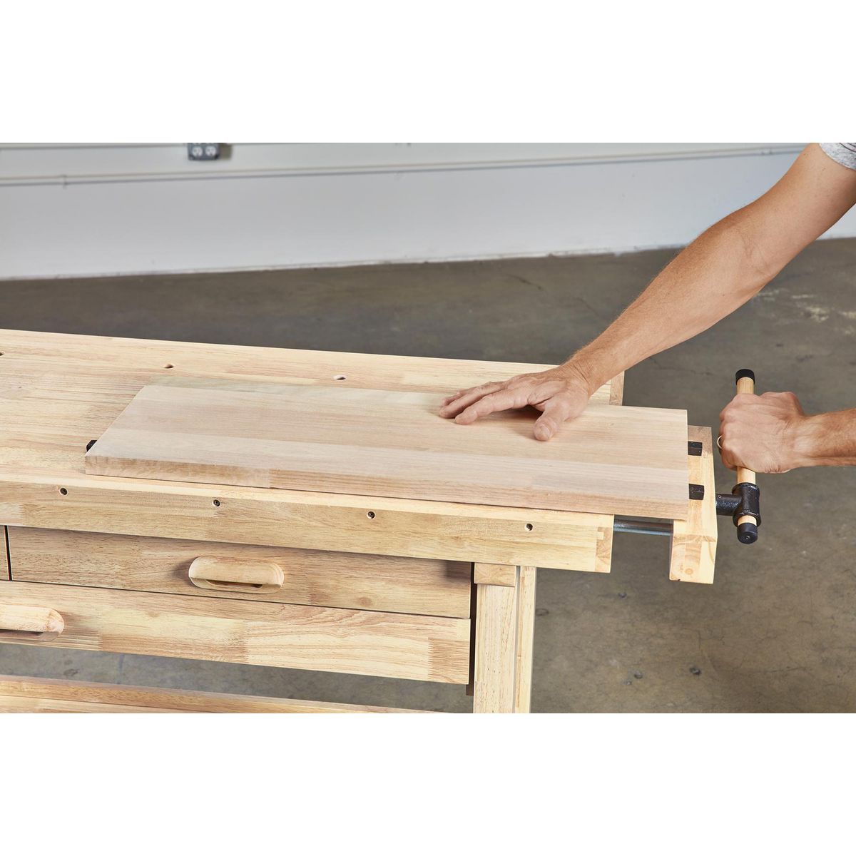 60 in. 3-Drawer Hardwood Workbench X92987