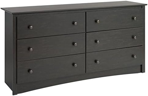 3 Piece Wooden Nightstand Dresser and Chest in Black P1110