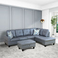 L-Shaped 3-Piece Sectional Sofa Couch Z179