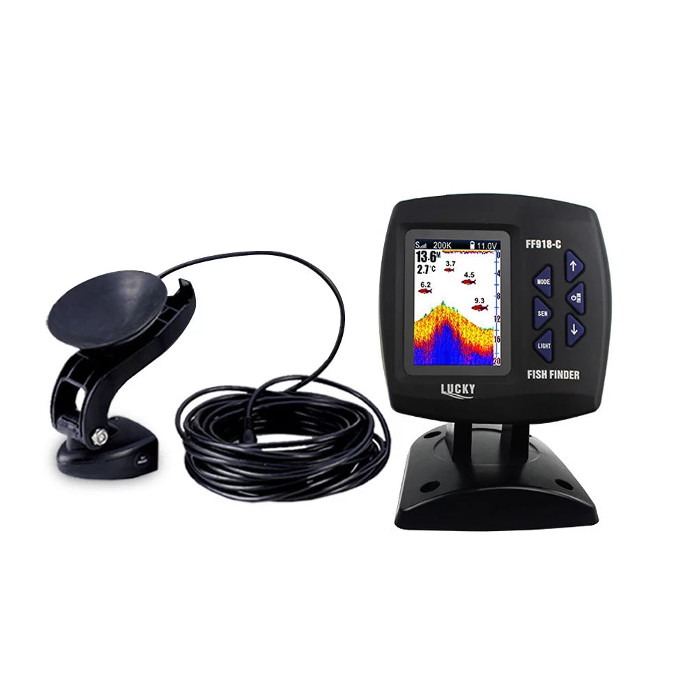 Color Screen Wired Fish Finder Dual Frequency 328ft/100m Water Depth X613