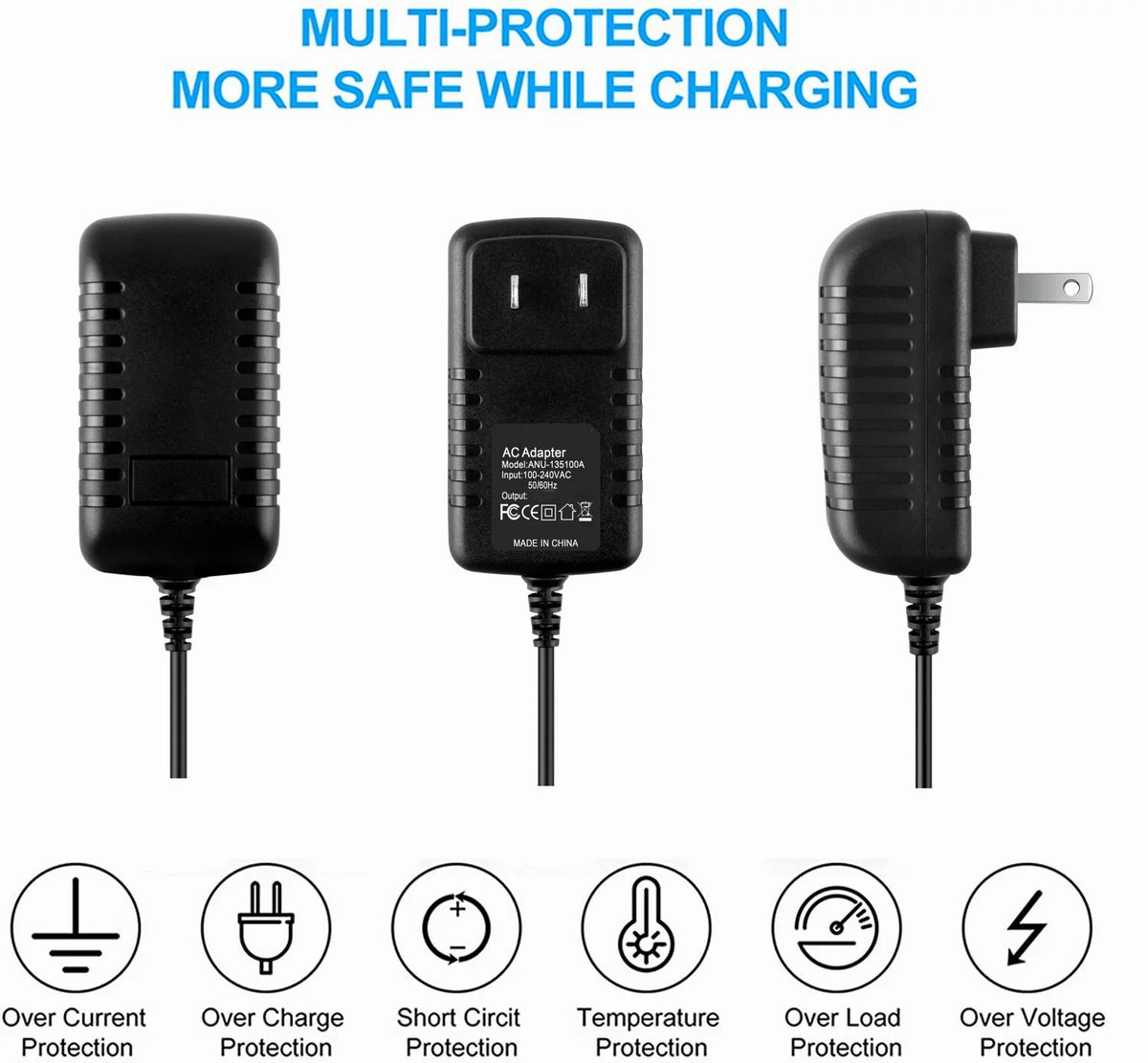 Compatible AC / DC Adapter Replacement Power Supply Cord Cable Charger S862